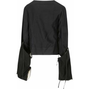 Giacca Doppiopetto Corta In Lana Yohji Yamamoto Blu scuro Taglia 2 Yohji Yamamoto Taglia 2