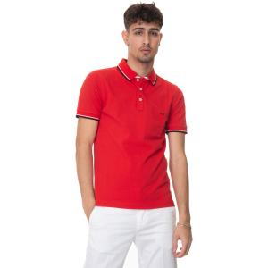 Fay Polo manica corta Rosso Cotone Uomo