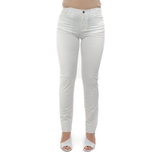 Emporio Armani Pantalone 5 tasche Bianco Cotone Donna