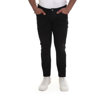Emporio Armani Pantalone 5 tasche Nero Cotone Uomo