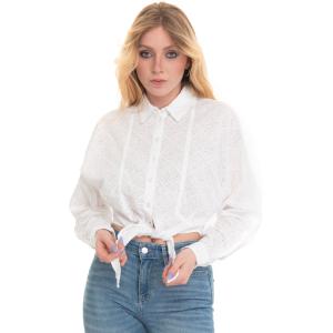 Guess Camicia da donna Bianco Cotone Donna