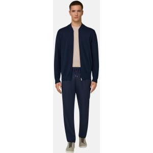 Boggi, Bomber In Cotone, Uomo, Navy, Taglia: L