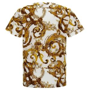 T-shirt Con Stampa Integrale Versace Jeans Couture Fantasia e Rigato Taglia S Versace Jeans Couture Taglia S