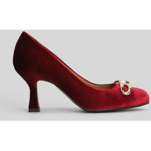 Decollete  in Velluto Bordeaux