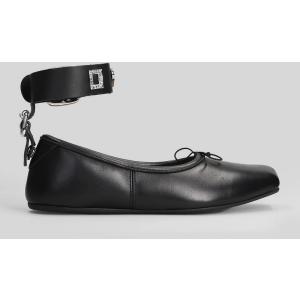 Ballerine Bardot in Pelle Nera