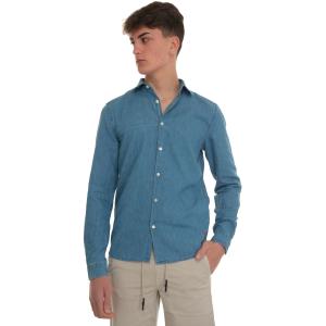 Peuterey Camicia jeans  VINTEXCHA01 Denim chiaro Cotone Uomo