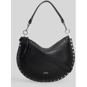 Borsa a spalla Oskan soft zip in Pelle Nera