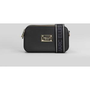 Borsa a spalla Flat Marc in ecopelle Nera