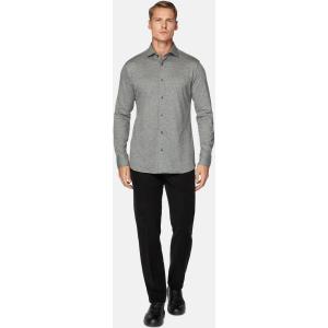 Boggi, Polo Camicia In Piquè Regular Fit, Uomo, Grigio, Taglia: L