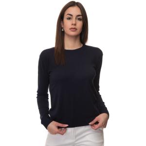 Max Mara weekend Maglia Ribaldo Blu Seta Donna