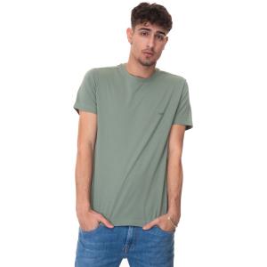 Fay T-shirt girocollo mezza manica Verde Cotone Uomo