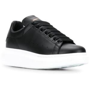 Sneakers Basse Oversize In Pelle Nera Alexander Mcqueen Nero Taglia 36.5 Alexander Mcqueen  Taglia 36.5