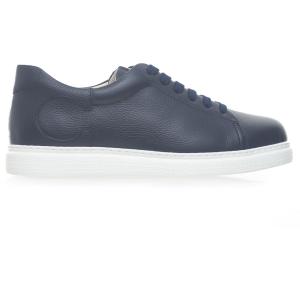 Canali Sneakers in pelle Blu Pelle Uomo