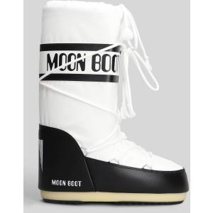 Stivali tacco basso Mb icon nylon in Nylon Bianco