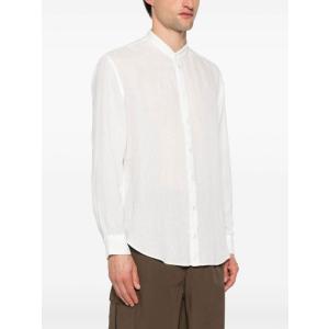 Camicia In Lino Emporio Armani Bianco Taglia L Emporio Armani  Taglia L
