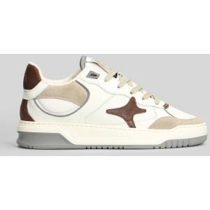 Sneakers  in pelle e camoscio Bianco