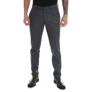 Filetto Pantaloni con risvolto PRINCIPE Grigio scuro Lana Uomo