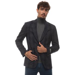 Canali Giacca sfoderata decostruita Blu Lana Uomo