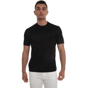 Emporio Armani T-shirt girocollo Nero Lyocell Uomo