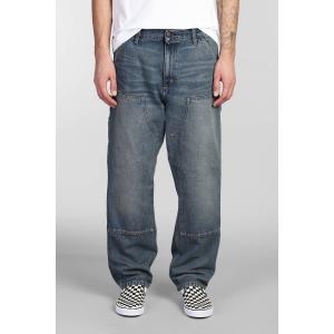 Jeans Double Knee Pant in denim Blu