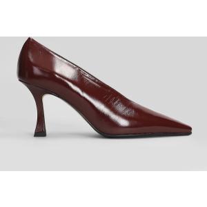 Decollete  in Pelle Bordeaux