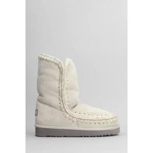 tronchetti tacco basso Eskimo 24 in Camoscio Beige