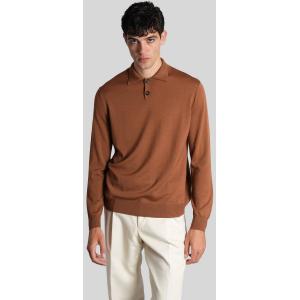 Polo  in Lana Marrone
