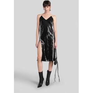 Abito corto  in Poliestere Nera