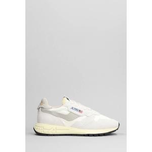 Sneakers Reelwind Low in Camoscio e Tessuto Bianco