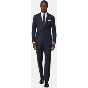 Boggi, Giacca Micro Fantasia Lana Elasticizzata, Uomo, Navy, Taglia: 44