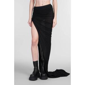 Gonna Edfu skirt in viscosa Nera