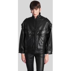 Bomber in pelle in Pelle Nera