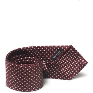 Kiton Cravatta Bordeau Seta Uomo