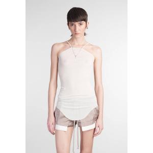 Topwear Skorpio tank in viscosa Beige