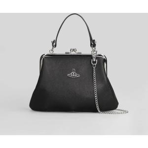 Borsa a spalla Granny in Poliuretano Nero