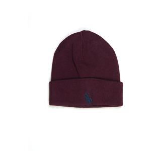 Ralph Lauren Cappello in maglia Bordeau Cotone Uomo