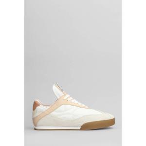 Sneakers Kick in pelle e camoscio Bianco