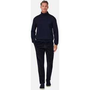 Boggi, Maglia Dolcevita In Lana Merino, Uomo, Navy, Taglia: L