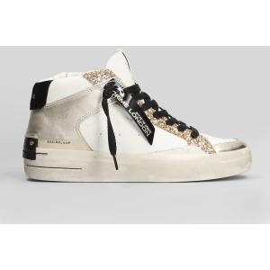 Sneakers Sk8 Deluxe Mid in Pelle Bianca