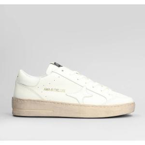 Sneakers  in Pelle Bianca