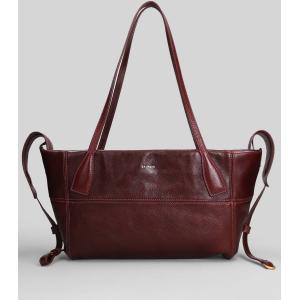 Tote Track zip small in Pelle Bordeaux
