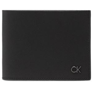 33-Portafoglio grande da uomo Clean Pq Bifold 6 cc W/Bill K50K510289 Nero