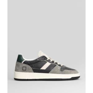 Sneakers Court 2.0 Vintage in pelle e camoscio Grigio