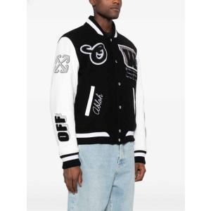 Bomber Universitario Off-white Nero Taglia 46 Off-white  Taglia 46