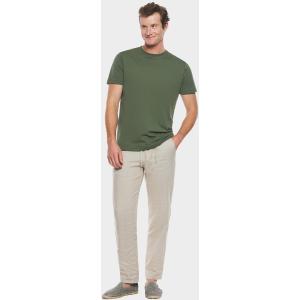 Pantalone in puro lino con coulisse