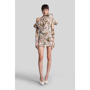 Abito corto Dress 09 in Cupro Beige