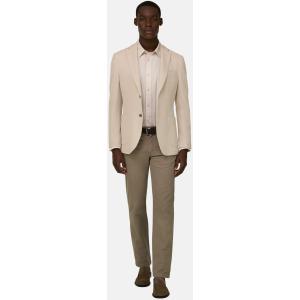 Boggi, Giacca Micro Struttura In Puro Cotone B Jersey, Uomo, Sabbia, Taglia: 48