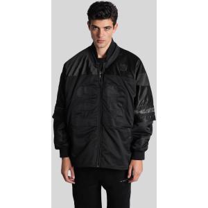 Giacca Bomber  in Poliammide Nera