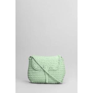 Borsa a spalla Mini City in Pelle Verde