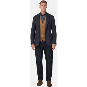 Boggi, Giacca Resca In Misto Cotone B Jersey, Uomo, Navy, Taglia: 44